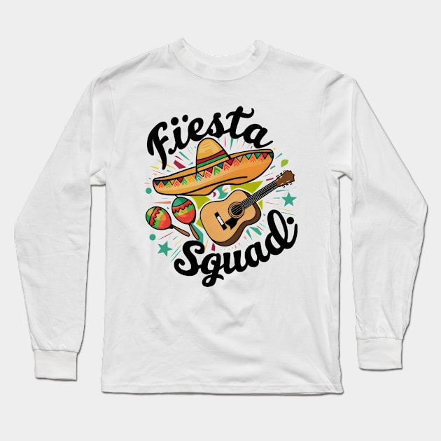 Fiesta Squad Long Sleeve T-Shirt by Starart Designs